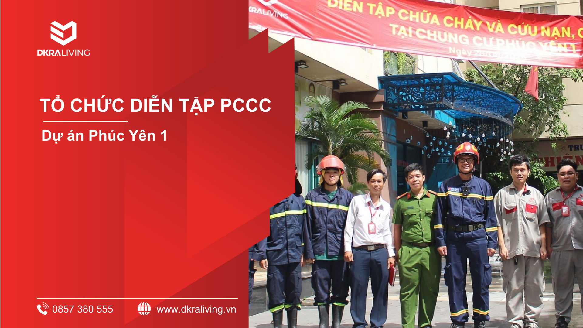 Diễn tập PCCC & CNCH chung cư Phúc Yên 1 năm 2025